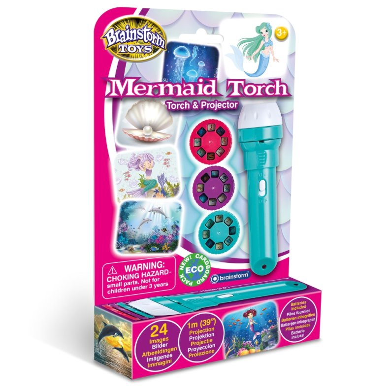 Brainstorm | Lommelygte med dias - Havfrue