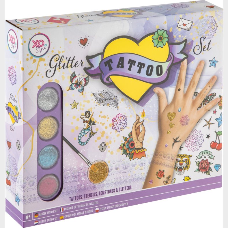 Glitter Tattoo St Til Brn - Xo Style