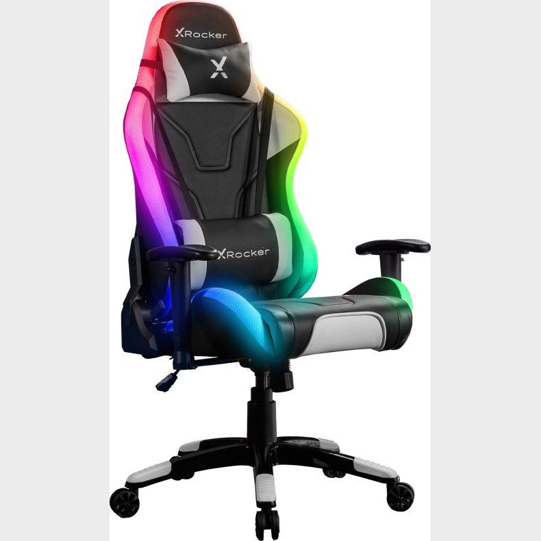 X-rocker - Agility Sport - Gaming Stol Med Rgb Lys - Sort Gr