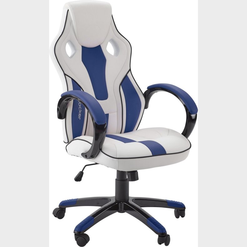 X-rocker - Maverick - Kontor Og Gaming Stol - Hvid Bl