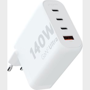 Xtorm - 140w Gan2 Ultra Hjemmeoplader 3xusb-c/usb-a Hvid