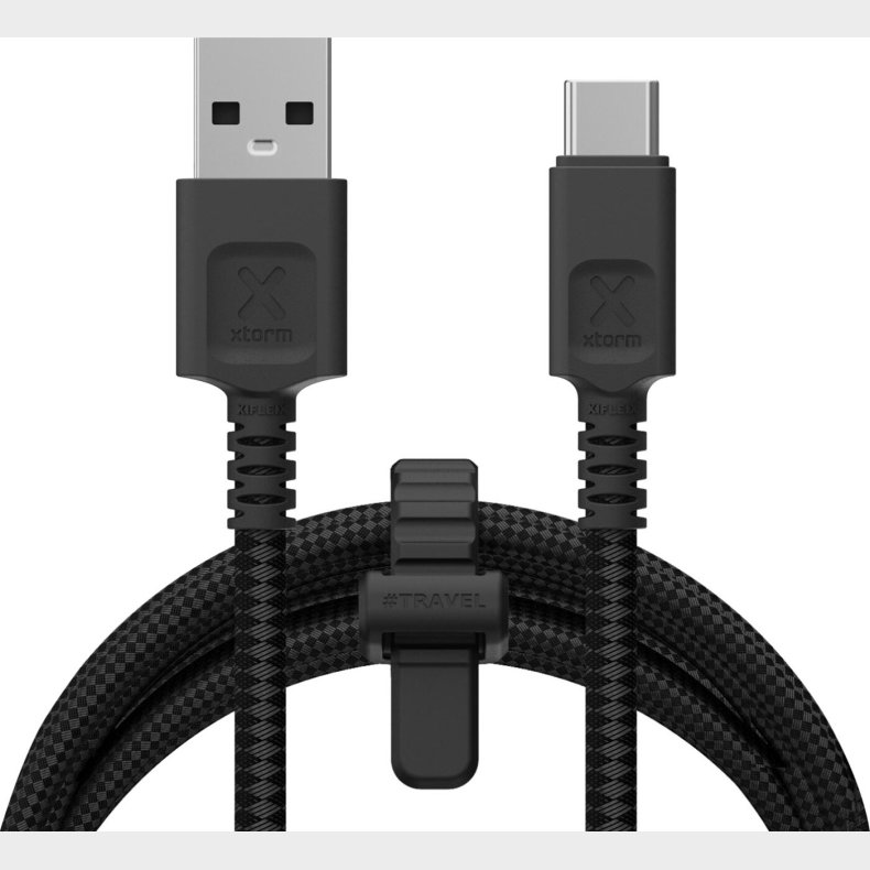 Xtorm - Next Gen Usb-a / Usb-c Kabel - Sort - 1.5m