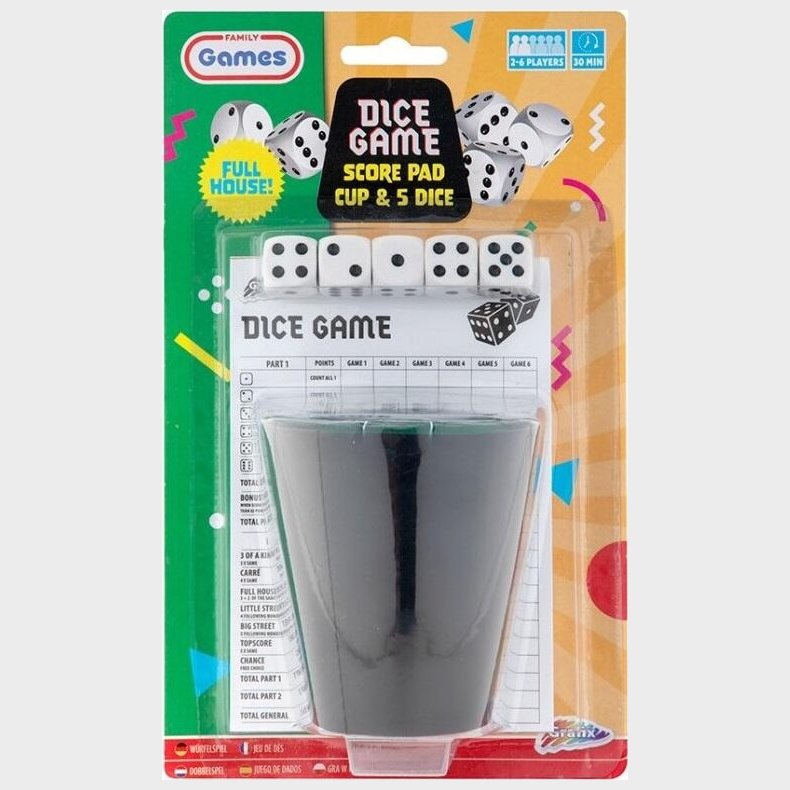 Yatzy St - Bger - Blok Og Terninger