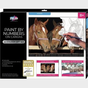 Mal Efter Tal - Voksne Og B�rn - Heste - L�rred - Zieler