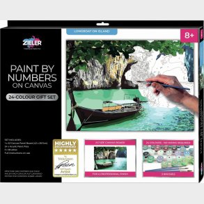 Mal Efter Tal - Voksne Og B�rn - Middelhavs � - L�rred - Zieler