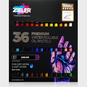 Oliepasteller - Premium - Zieler - 36 Farver