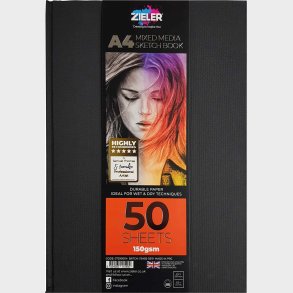 Skitsebog - A4 - 150 G - 50 Sider - Zieler