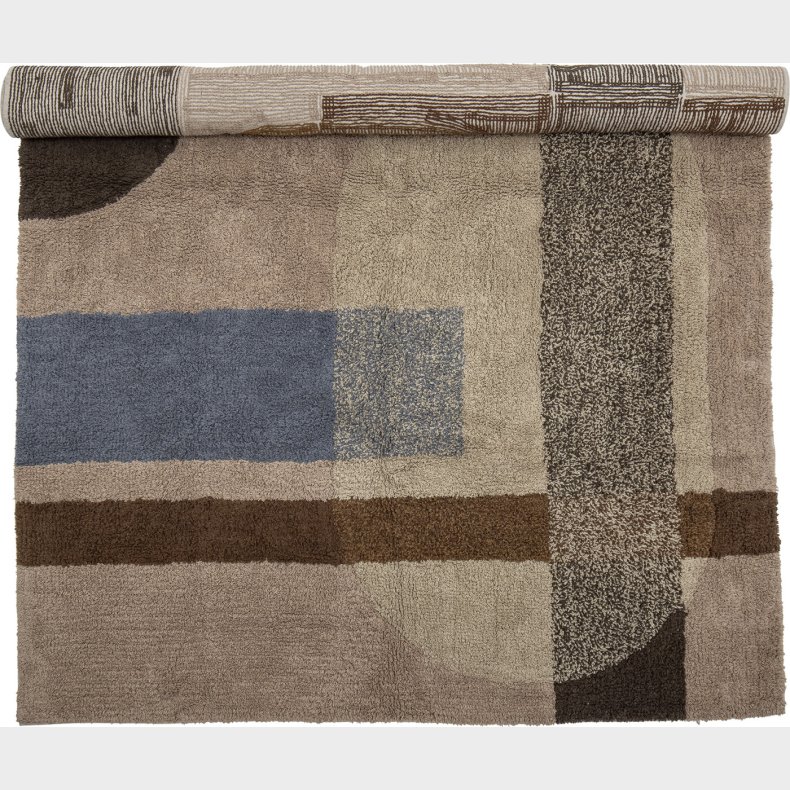 Bloomingville - Zofia Tppe - Brun - Bomuld - 140x200 Cm