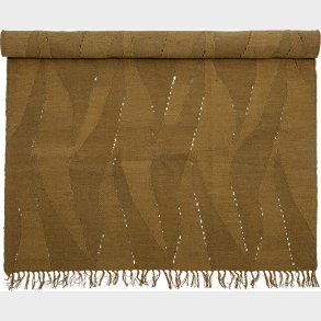 Bloomingville - Zola Tppe - Brun - Uld - 140x200 Cm