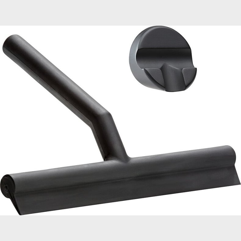 Zone - Skraber Til Badevrelse Med Magnetisk Holder - Wiper - Sort