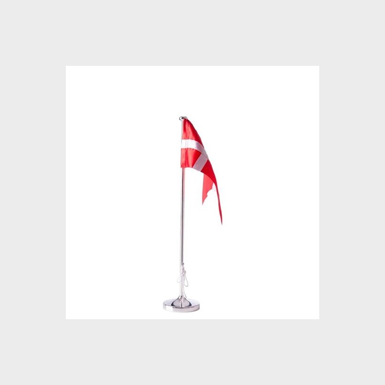 Nordahl Andersen Bordflag med rund fod 38,5 cm. - forkromet