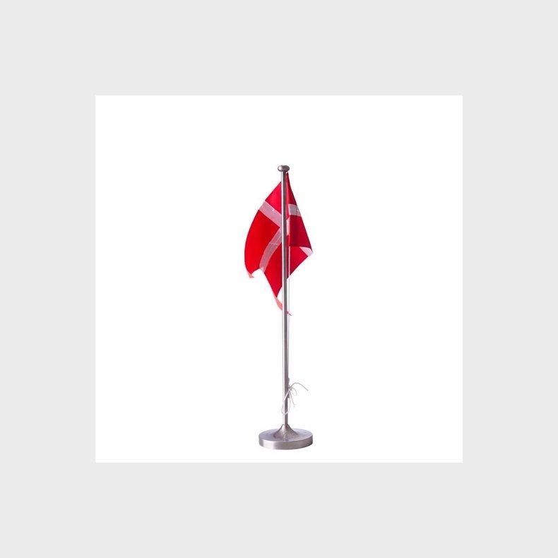 Nordahl Andersen Bordflag med dbsfod 38,5 cm. - fortinnet