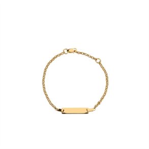 Nordahl Andersen Armbnd m. graveringsplade - 8 kt.