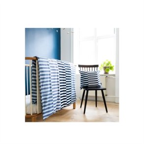 bySKAGEN Sengetj - bl brede striber