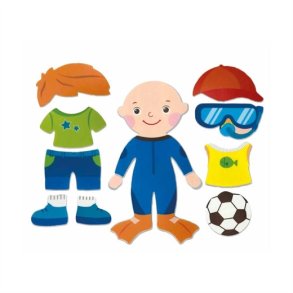 Nuby Skum klistermrker til badet - dreng