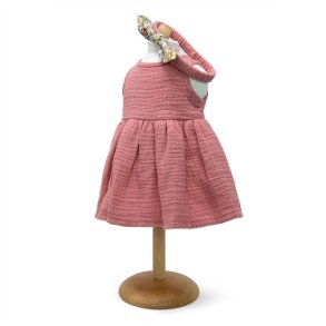 MaMaMeMo Dolls kjole uden rmer - rosa