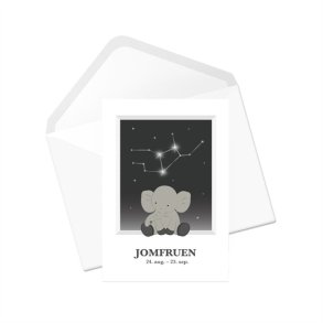 KIDS by FRIIS Stjernetegns kort - Jomfruen