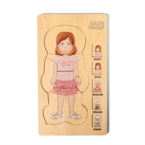 MaMaMeMo Puslespil kroppen - pige