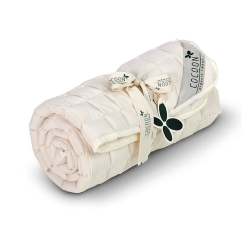Cocoon kologisk kapok rullemadras til babyseng 60x120