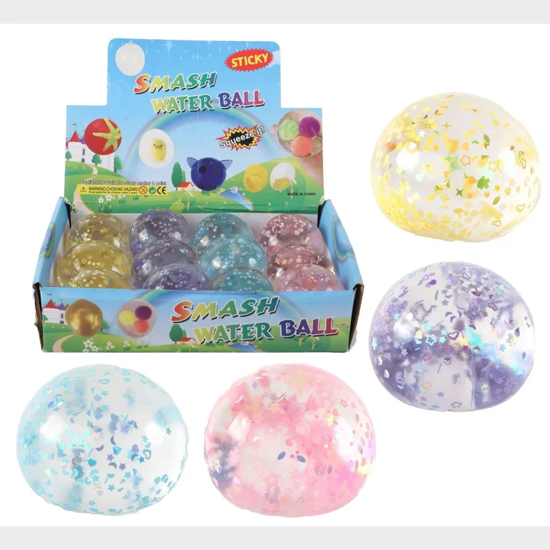 Fidget Toys: Squishy Stress Ball Glitter