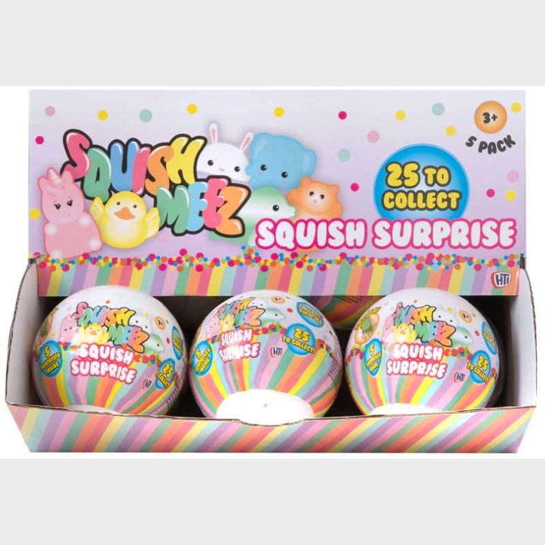 Fidget Toys: Squishy Buddie Squish Surprise Assorted 5 stk (se video)