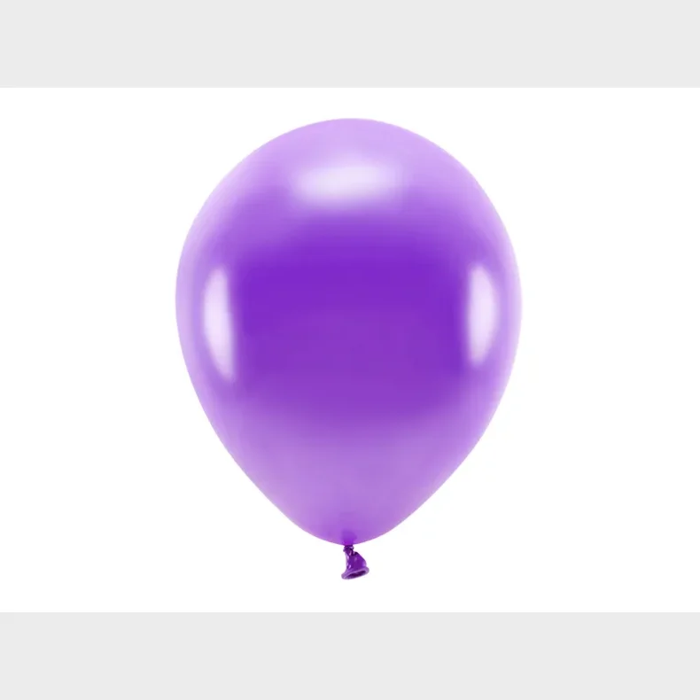 ECO balloner, 30 cm, Metallic violet 10 stk