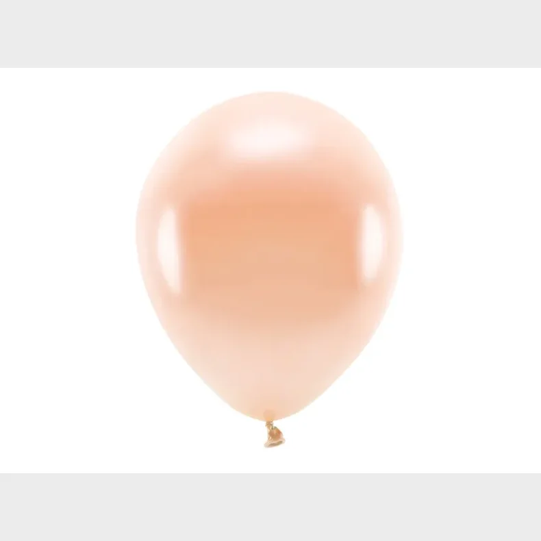 ECO balloner, 30 cm, Metallic peach 10 stk