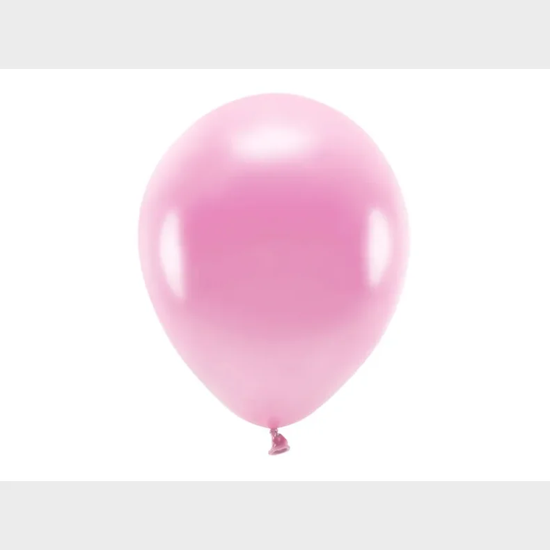 ECO balloner, 30 cm, Metallic pink 10 stk