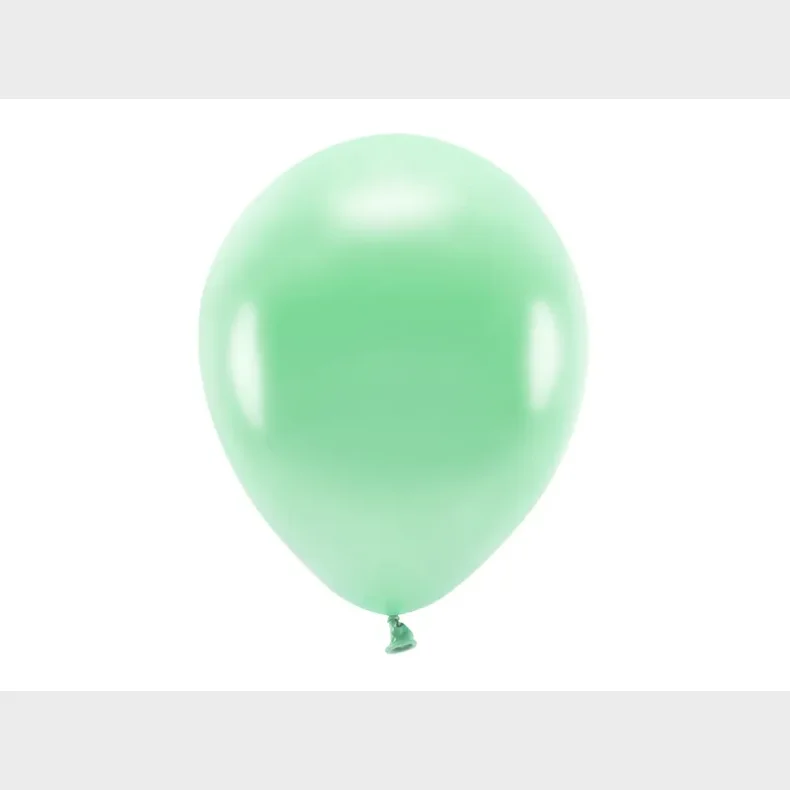 ECO balloner, 30 cm, Metallic mint 10 stk