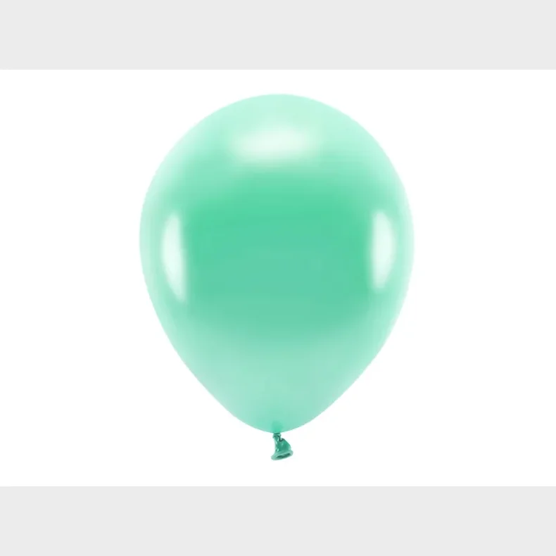 ECO balloner, 30 cm, Metallic dark mint 10 stk