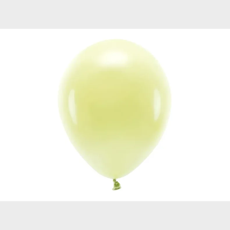 ECO balloner, 30 cm, Pastel light yellow 10 stk