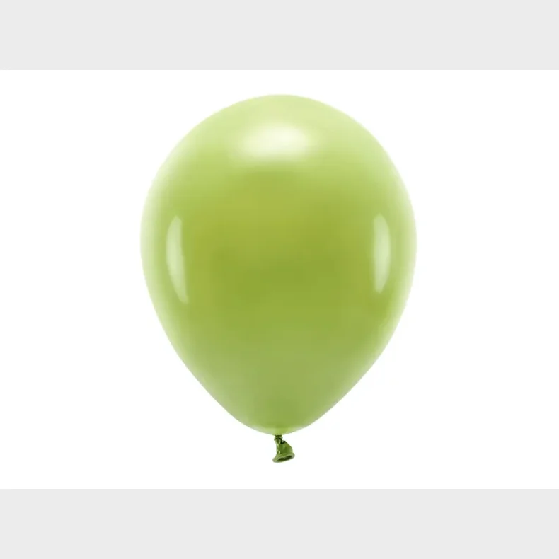 ECO balloner, 30 cm, Pastel olive green 10 stk