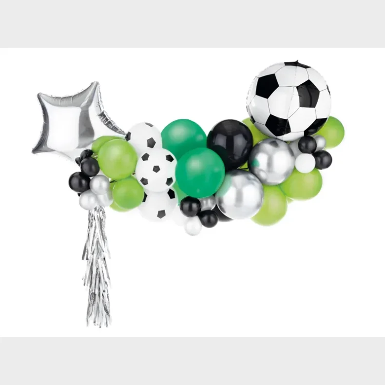 Ballonguirlande - Fodbold, Mix, 150x126 cm