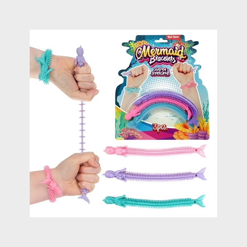 Fidget Toys: Monkey Noodles - Stretchy Mermaid 3 pak