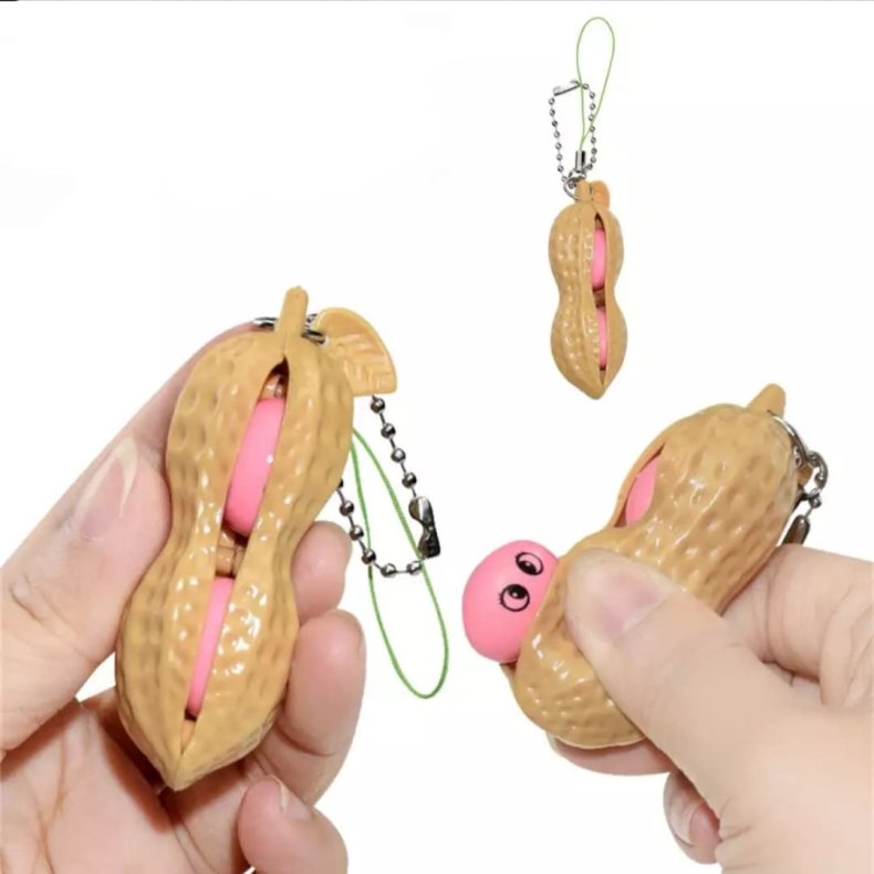 Fidget Toys  Cute Peanut-Shaped Popper