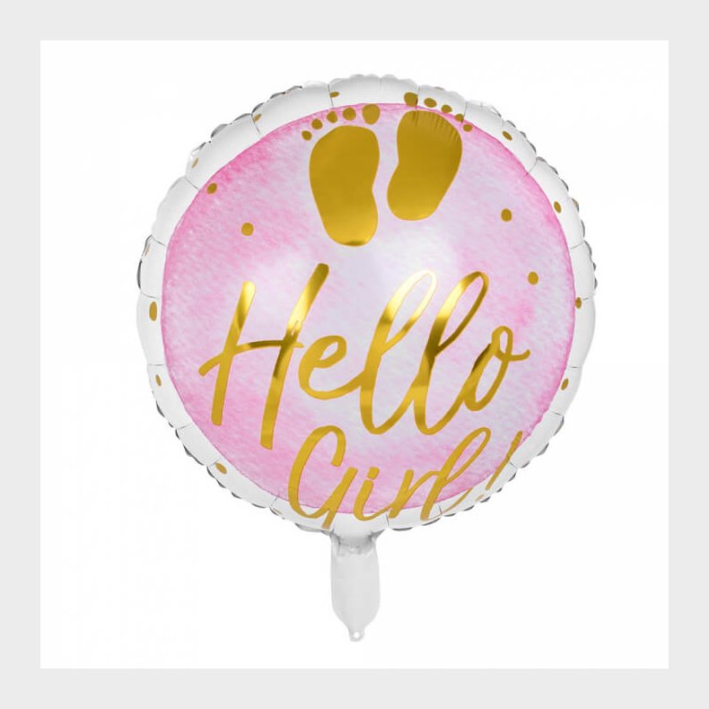 Folieballon Hello Girl 45 Cm