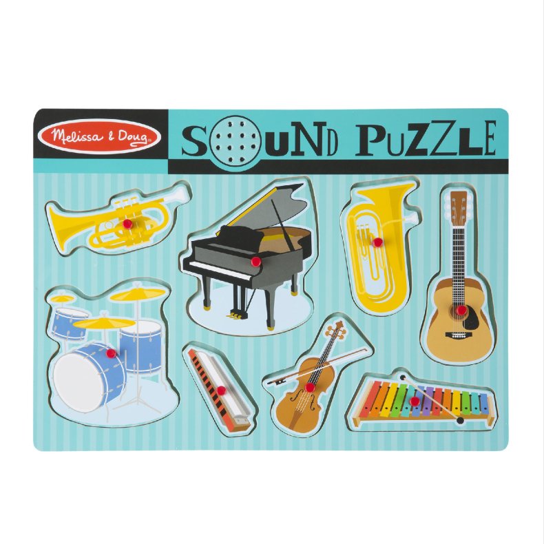 Knoppuslespil med lyd, Musikinstrumenter - Melissa &amp; Doug