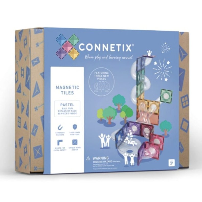 Connetix Pastel - Kuglebane 80 dele, Expansion Pack