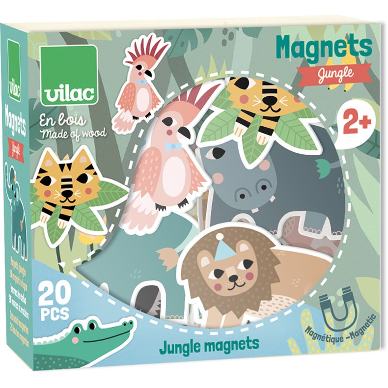 Magneter 20 stk - Jungle - Vilac