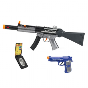 Riffel og Pistol st m. lys og lyd