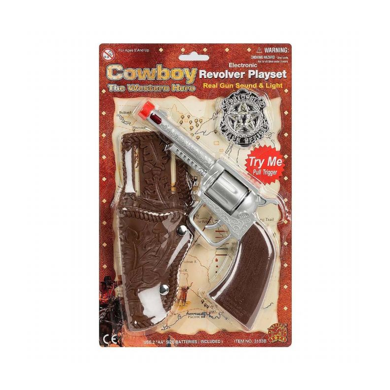 Cowboy Pistol Playset m. lyd