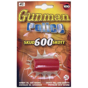 Gunman krudt 100 stk. (6 ruller)