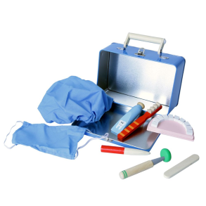 Tandlge kuffert, metal og tr