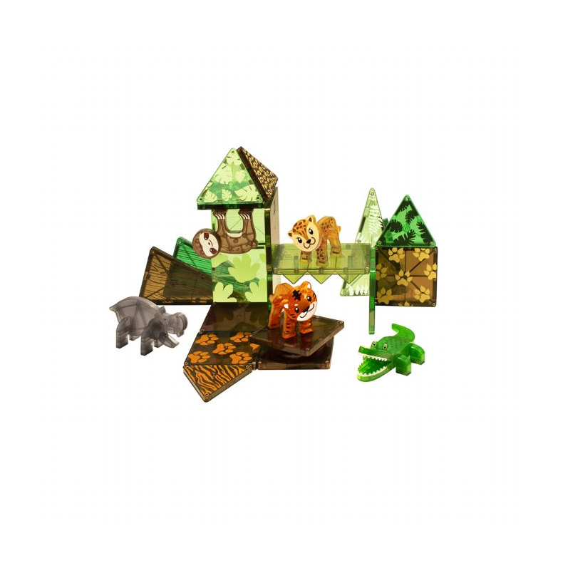 Magna Tiles Jungle Dyr 25 Dele