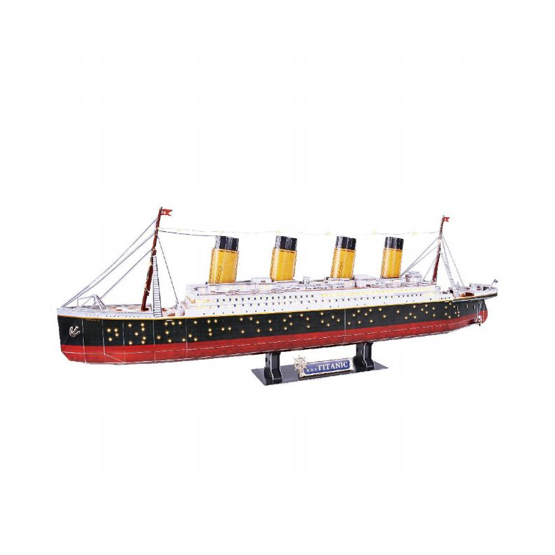 3D Puslespil Titanic med LED