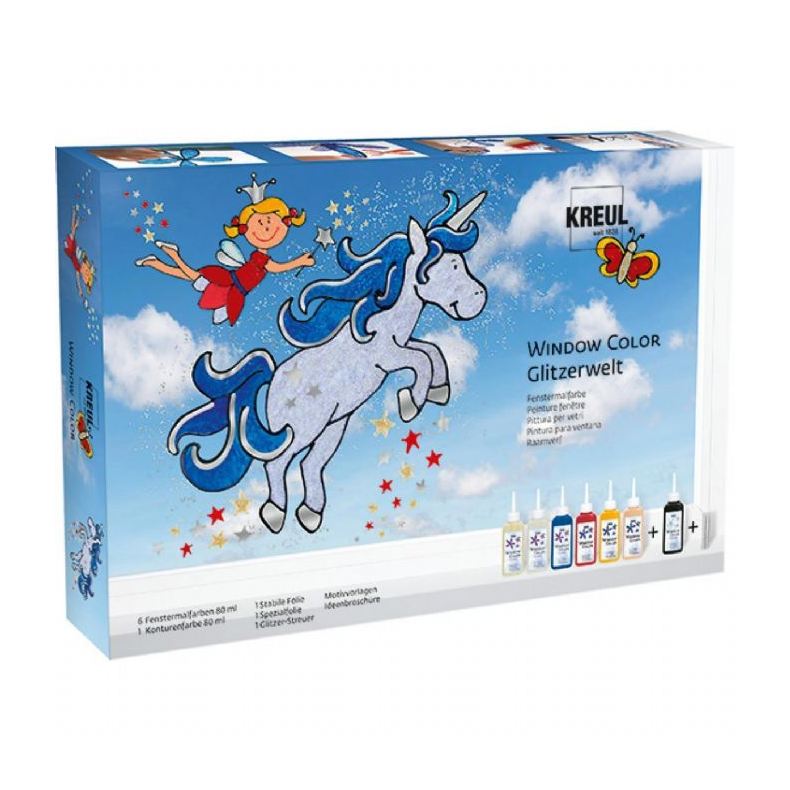 Vinduesmaling - Glimmer fantasi