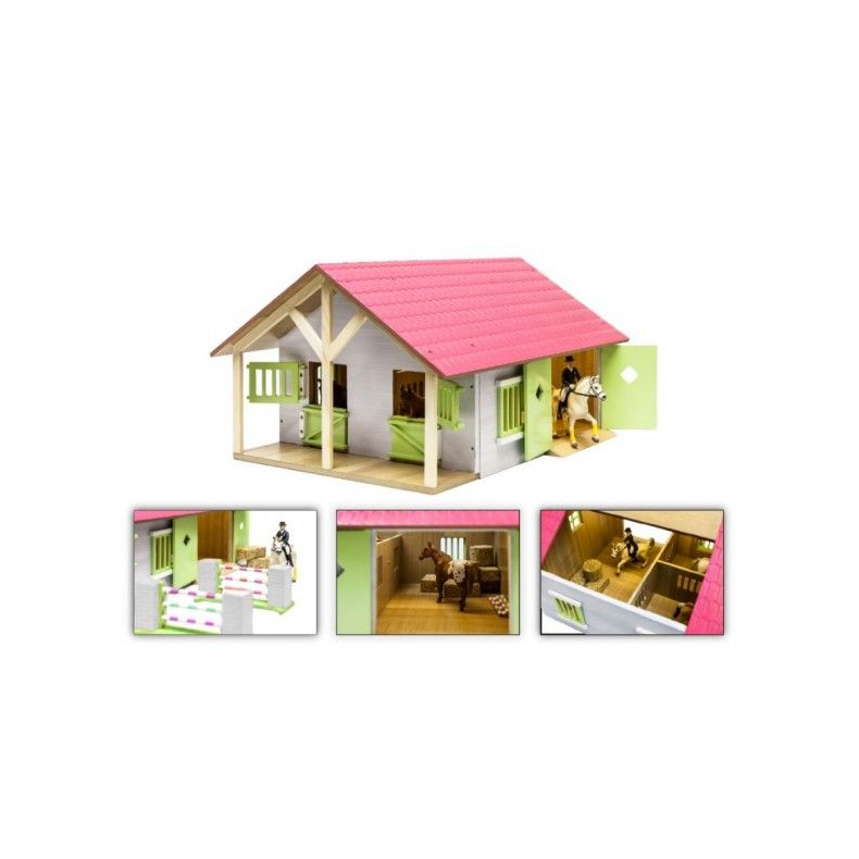 Kids Globe Hestestald 2 Bokse Pink