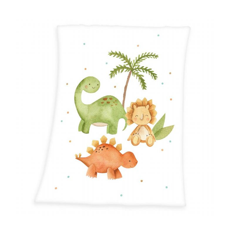 Baby Dinosaurer Fleece Tppe 75x100 cm