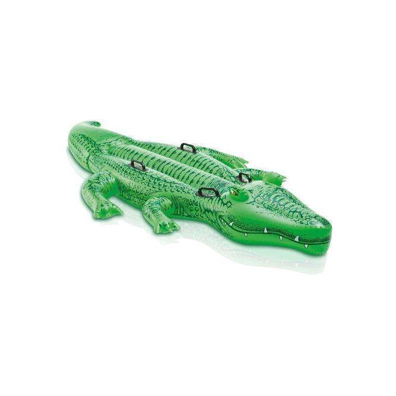 Krokodille Stor oppustelig 203x114 cm