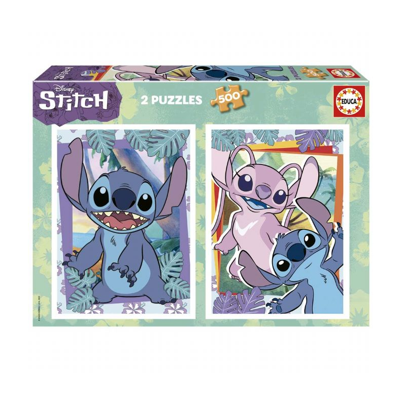 Disney Stitch Puslespil 2x500 Brikker